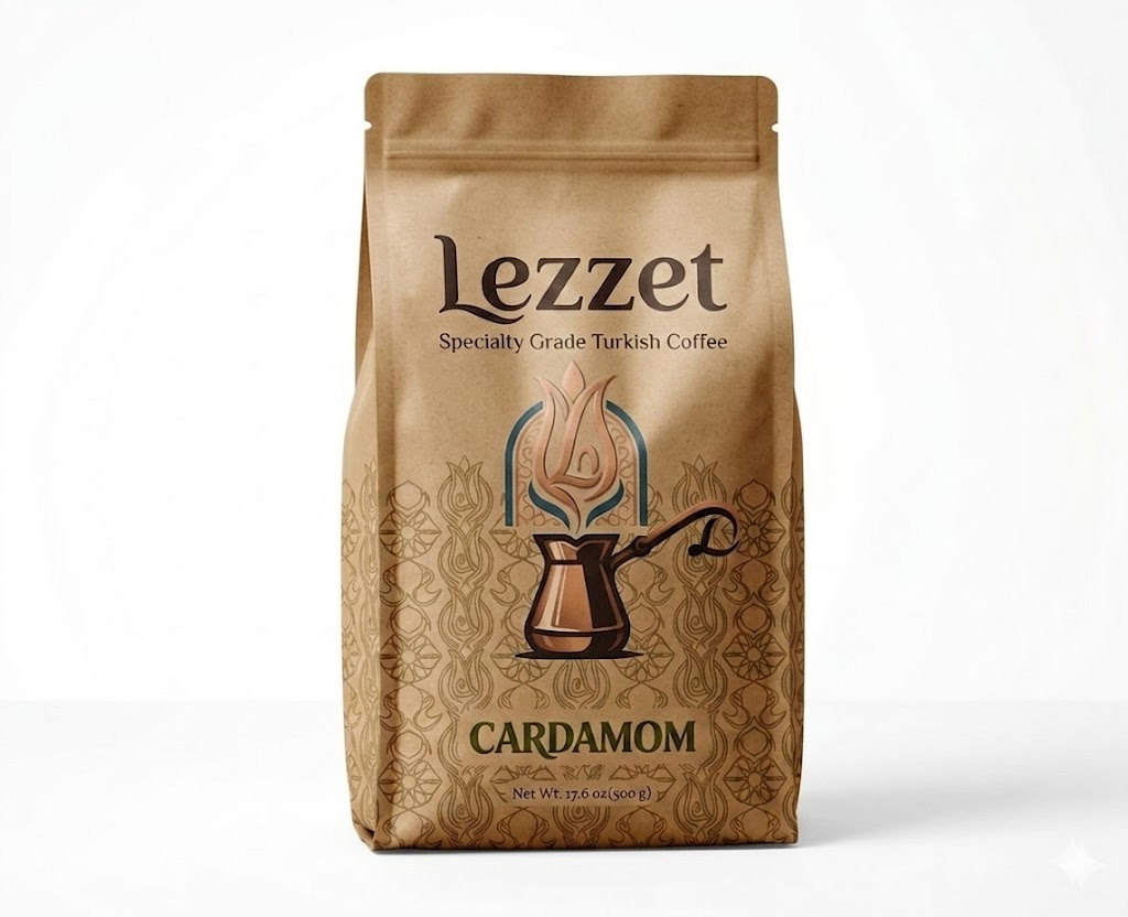 Lezzet Cardamom Turkish coffee product bag