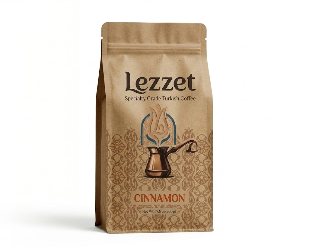 Lezzet Cinnamon Turkish coffee product bag